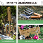 9-Piece Heavy Duty Garden Tool Set with Organizer Bag