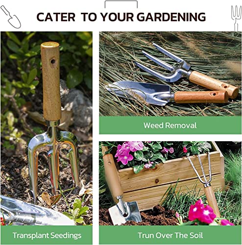 9-Piece Heavy Duty Garden Tool Set with Organizer Bag