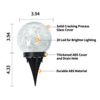 JKIMK Solar Globe Lights Outdoor Waterproof