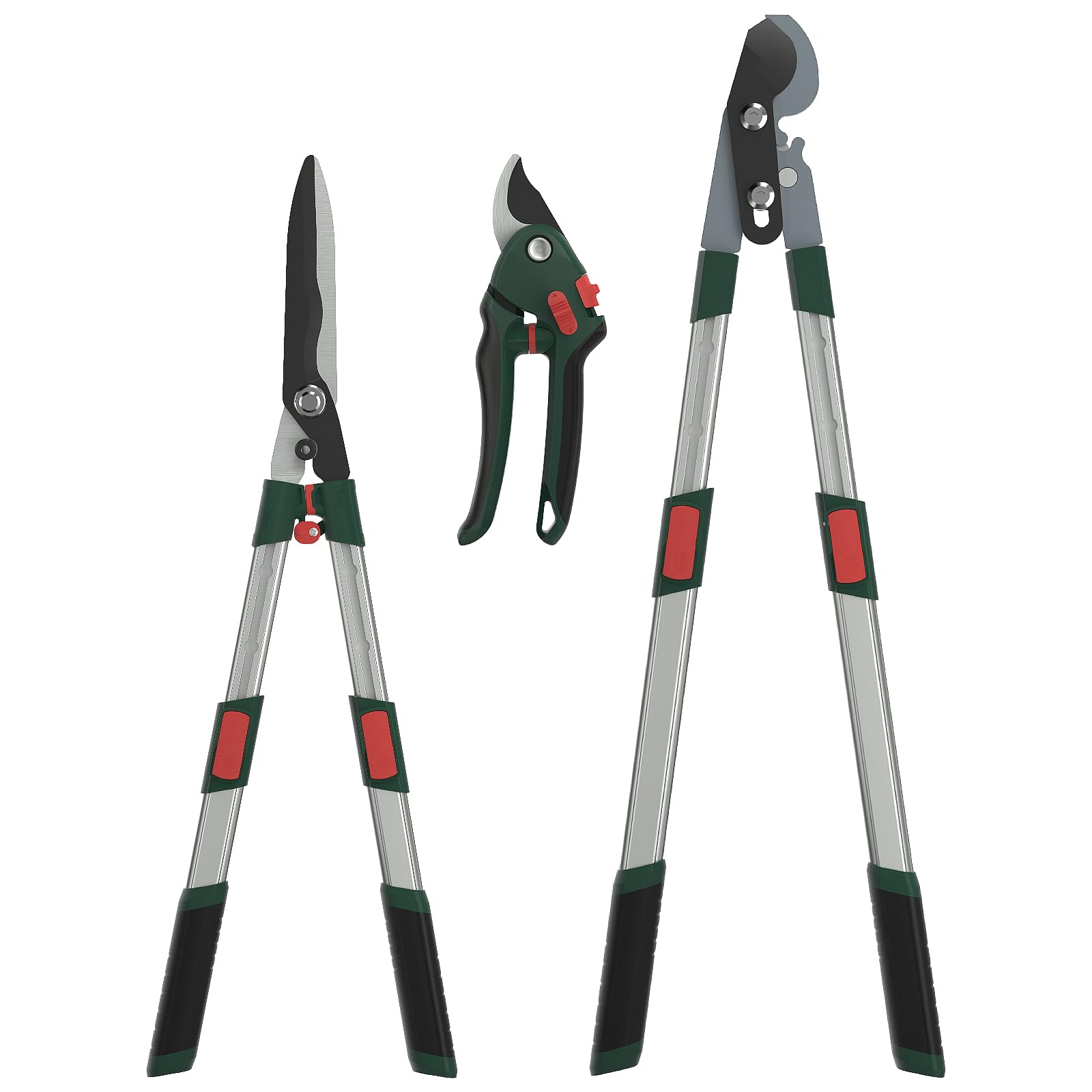 3-Piece Telescopic Garden Pruning Tool Set
