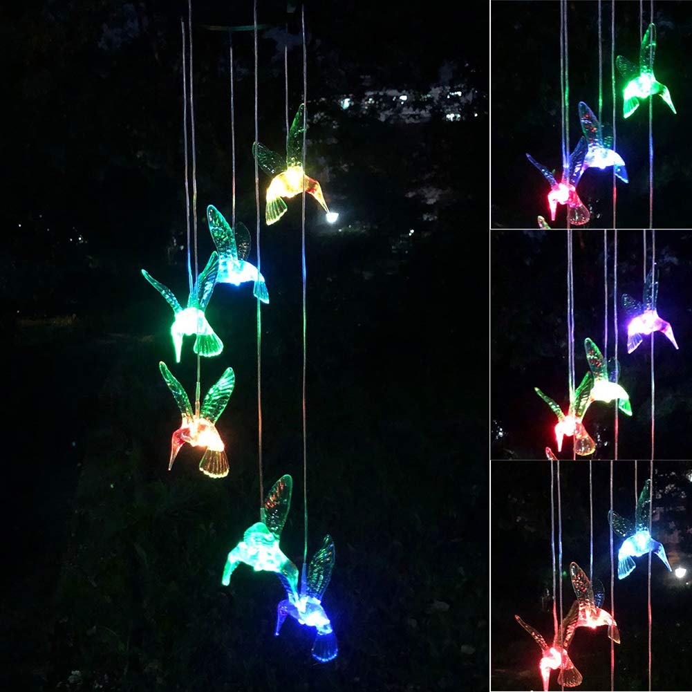 Color Changing Solar Chimes,Birthday Gifts for Women,Gift for mom