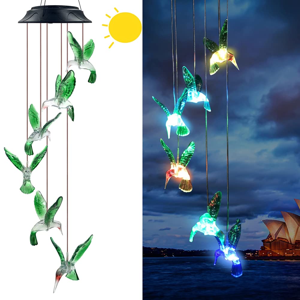Color Changing Solar Chimes,Birthday Gifts for Women,Gift for mom