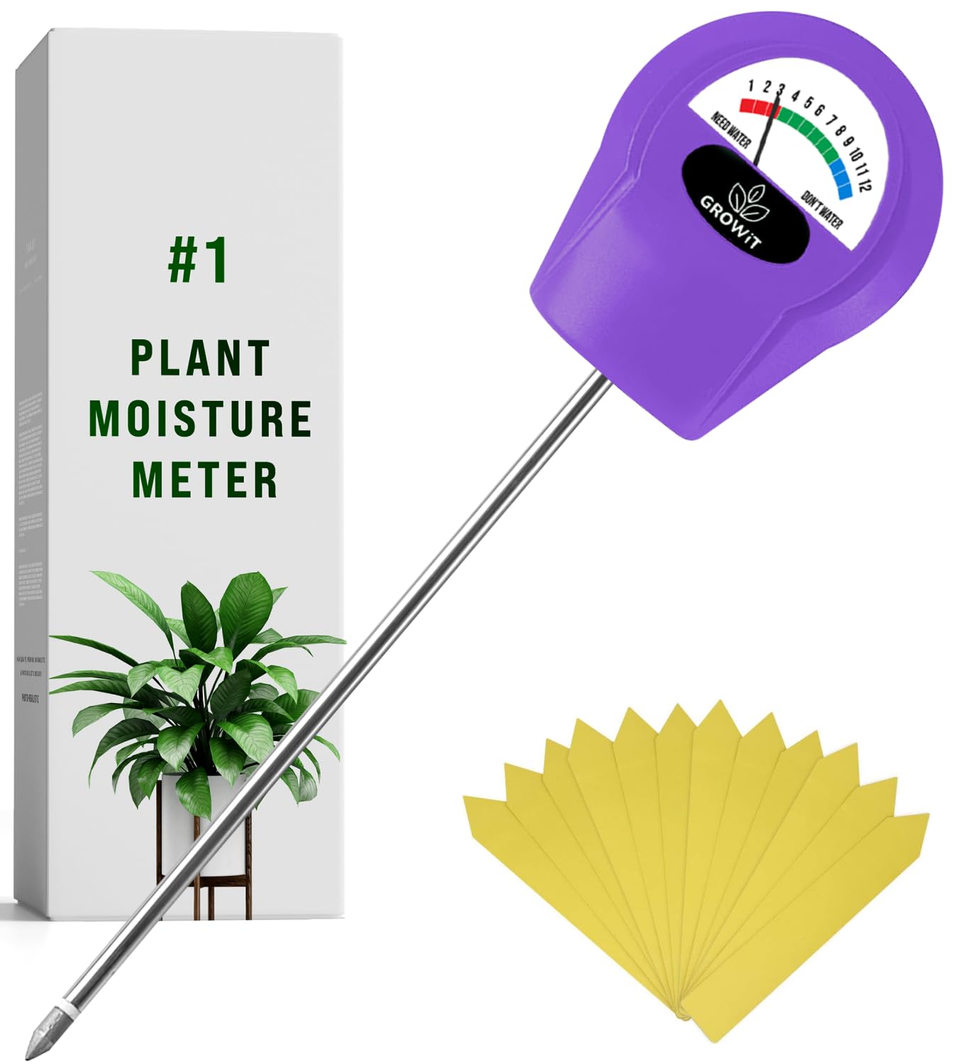 Plant Moisture Meter - Accurately Tells You When to Water Your Plants