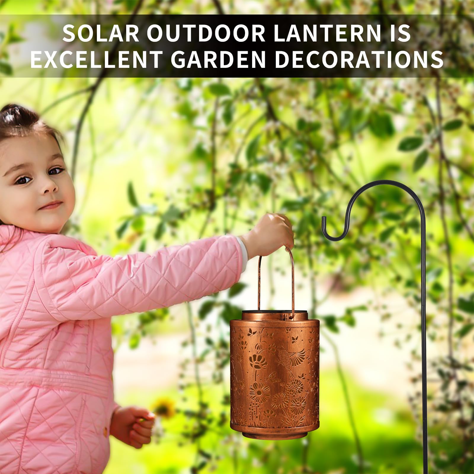 Solar Lantern Outdoor Waterproof Hummingbirds