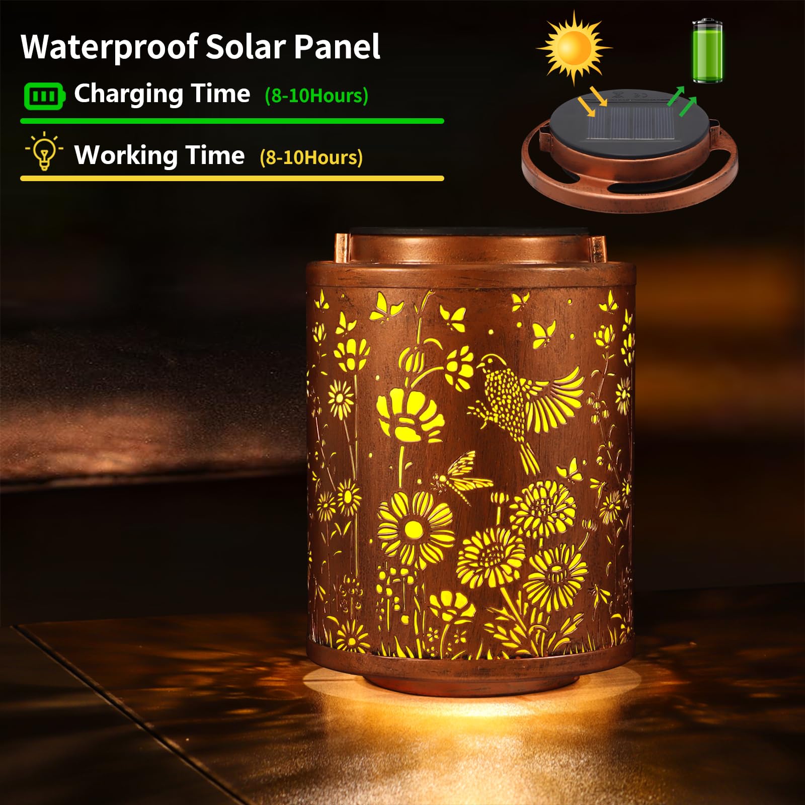 Solar Lantern Outdoor Waterproof Hummingbirds