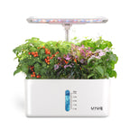 8-Pod Indoor Hydroponic Garden Kit with LED Grow Light