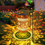 Waterproof Solar Garden Lanterns with Hanging Hooks
