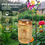 Waterproof Solar Garden Lanterns with Hanging Hooks