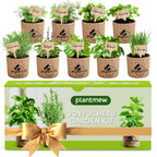 9-Herb Indoor Garden Starter Kit with Pots, Soil & Tools