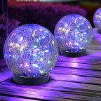 JKIMK Solar Globe Lights Outdoor Waterproof