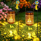 Waterproof Solar Garden Lanterns with Hanging Hooks
