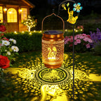 Waterproof Solar Garden Lanterns with Hanging Hooks