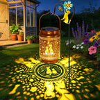 Waterproof Solar Garden Lanterns with Hanging Hooks