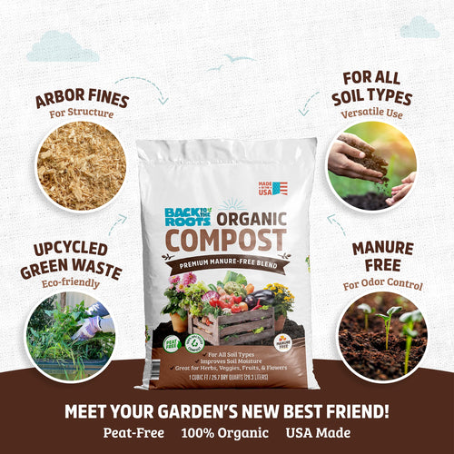 100% Organic All-Purpose Potting Soil for Indoor & Outdoor Plants