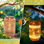 Waterproof Solar Garden Lanterns with Hanging Hooks