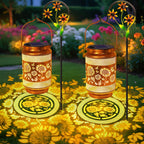 Waterproof Solar Garden Lanterns with Hanging Hooks