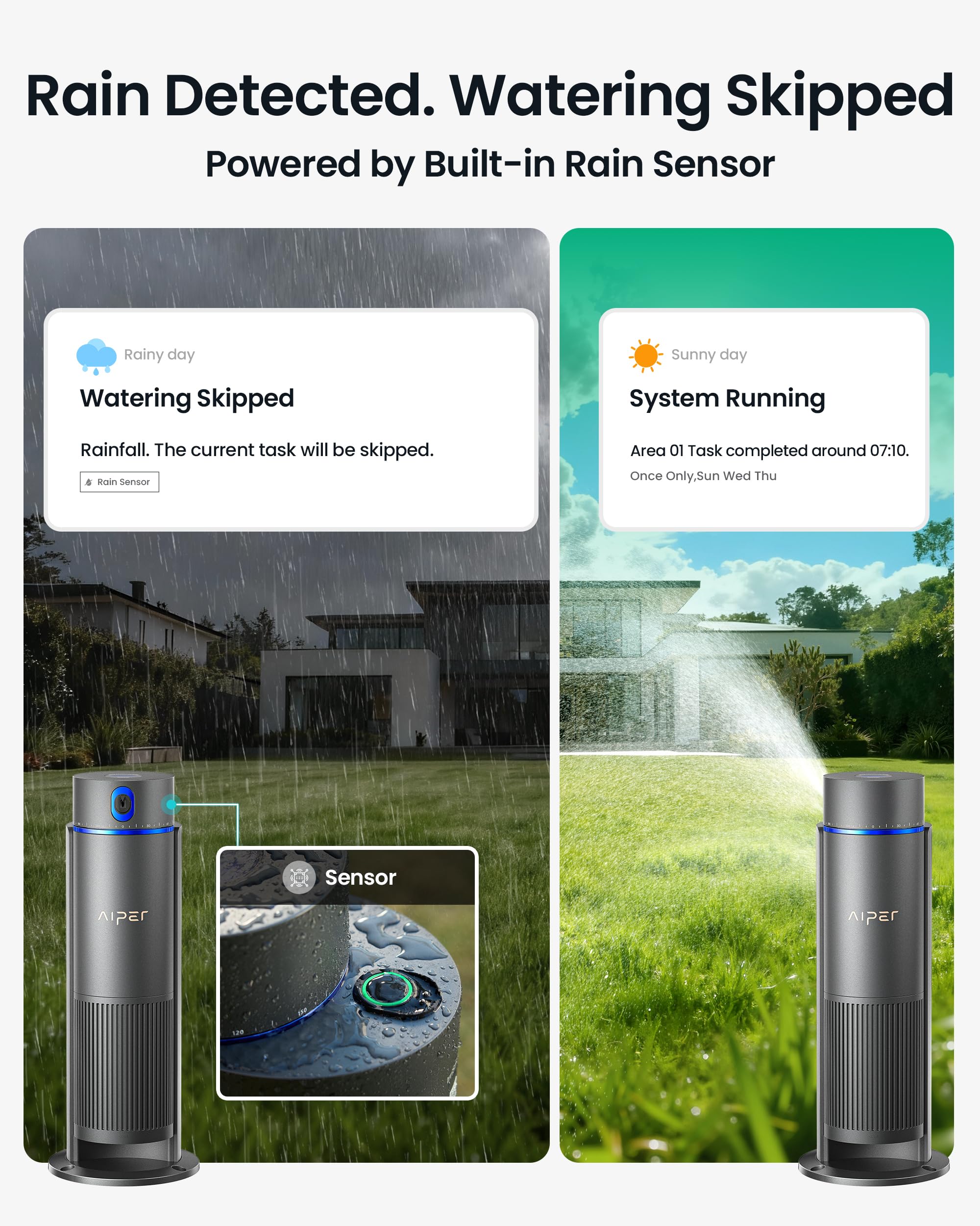 Smart Multi-Zone Irrigation System with App Control & Rain Sensor
