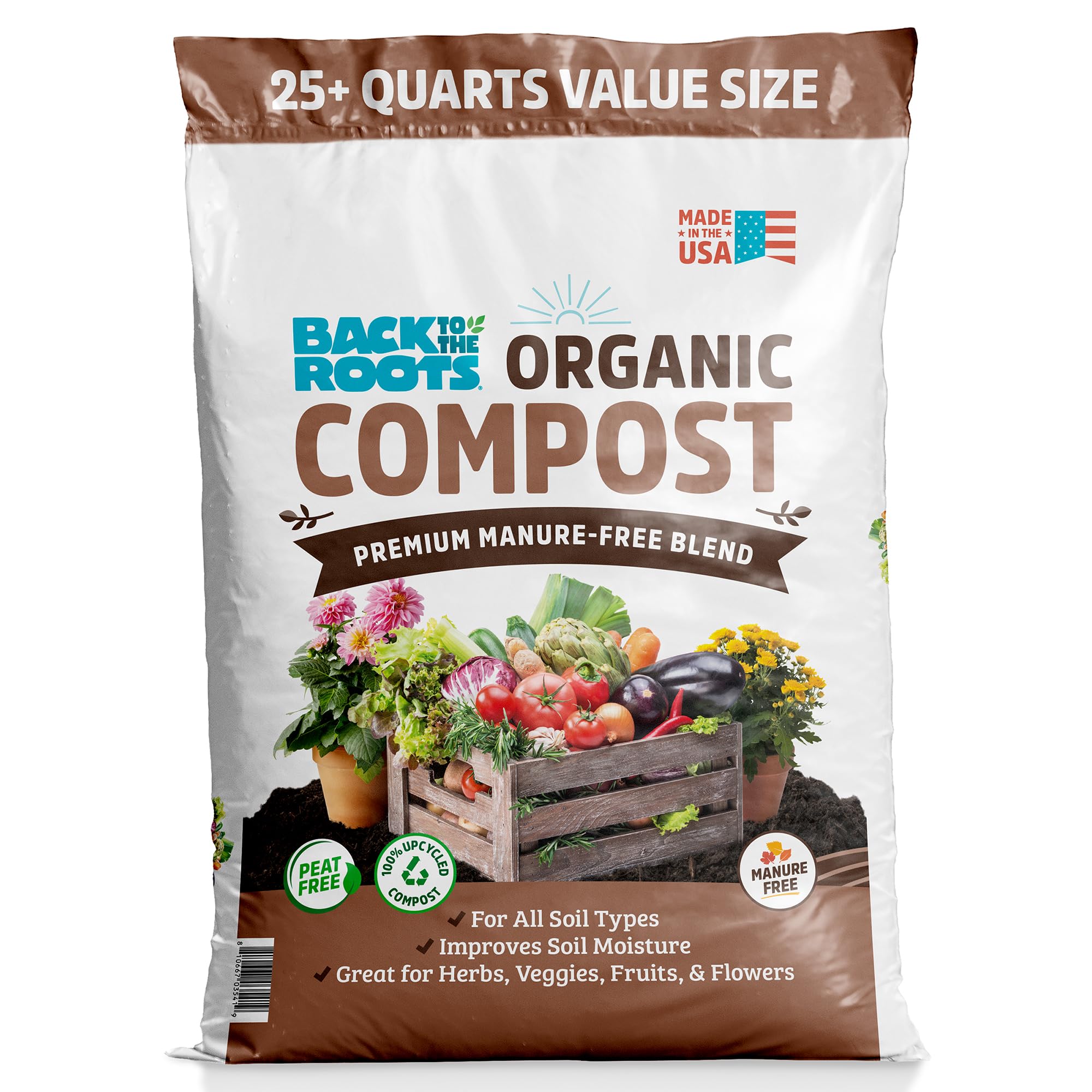 100% Organic All-Purpose Potting Soil for Indoor & Outdoor Plants