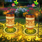 Waterproof Solar Garden Lanterns with Hanging Hooks