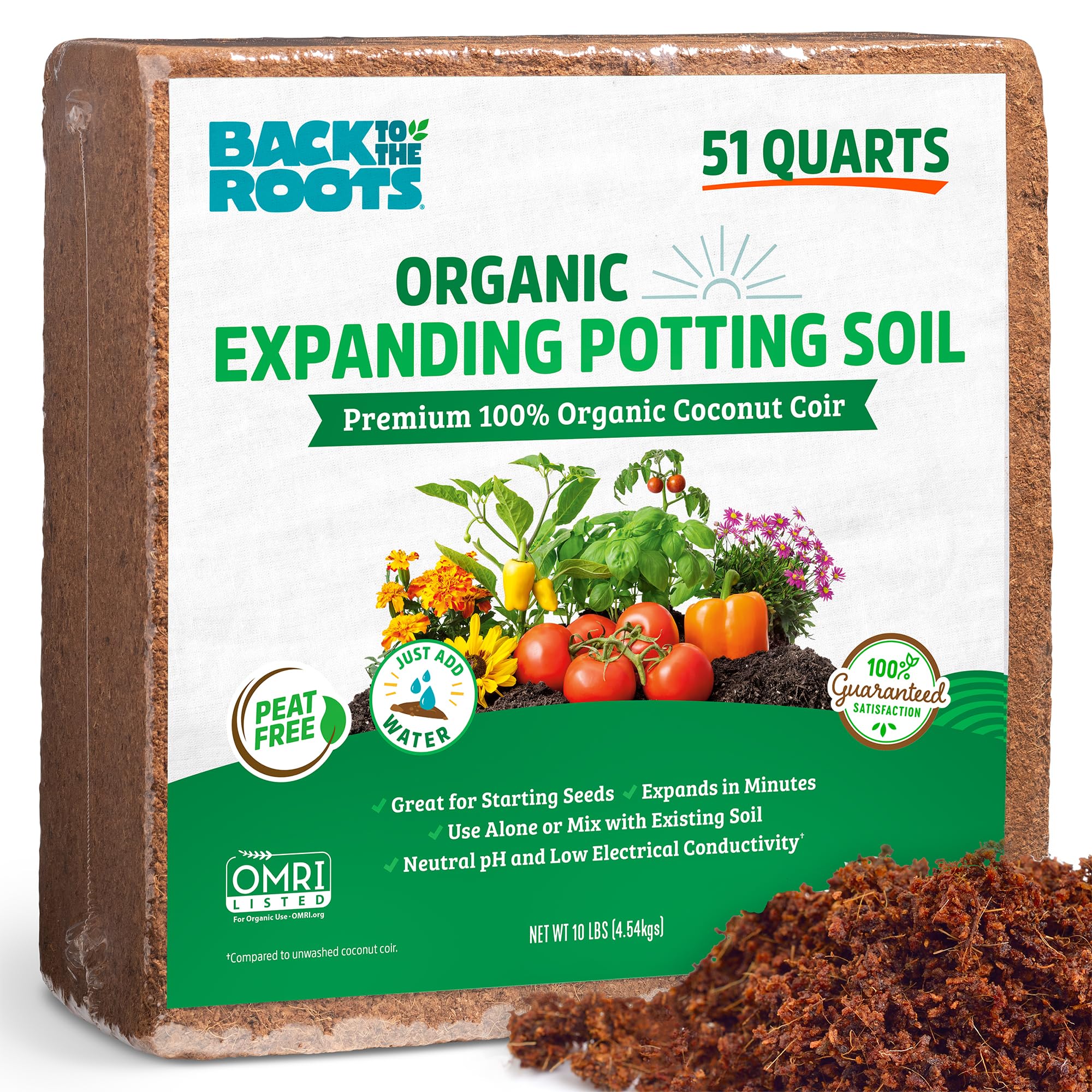 100% Organic All-Purpose Potting Soil for Indoor & Outdoor Plants